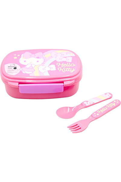 Hello Kitty Unicorn cutie de sandvișuri + set de tacâmuri