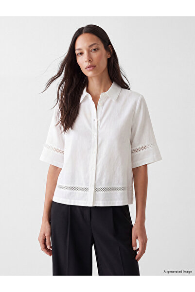 LC Waikiki Alita City Women's Shirt with Textured Lace Detail