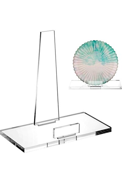 Generic 8-inch Clear Acrylic Display Stand with Square Base, Transparent Phot...