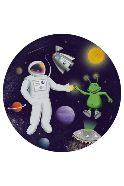 Javoli Space paper plate 8 pcs 23 cm