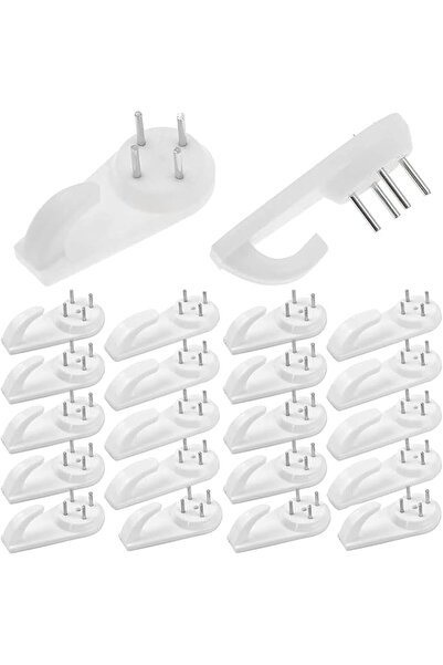 Tazweeq 48 Pcs Invisible Non-Trace Wall Picture Hook, Durable Hardwall Hangin...