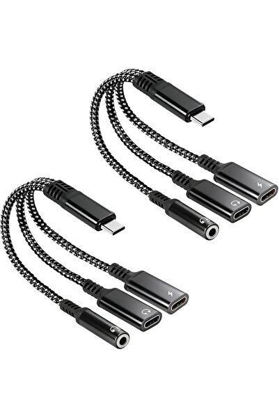TERRIFI USB-C to 3.5mm Headphone & PD Charging Adapter, 3-in-1 Type-C Audio S...