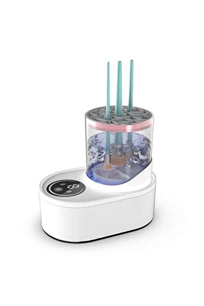 BOLREUS USB Rechargeable Electric Makeup Brush Cleaner & Dryer with Holder - ...
