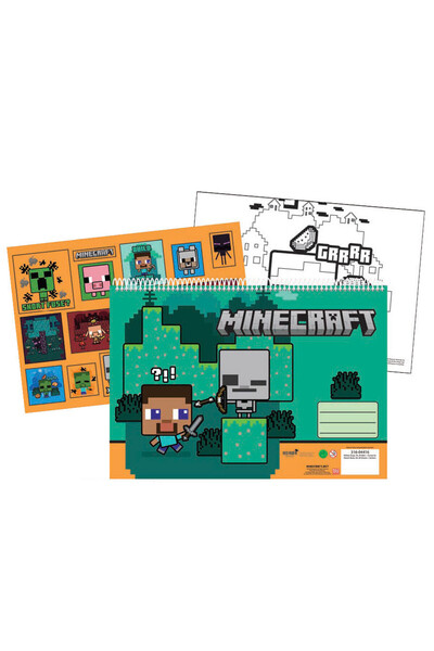 MINECRAFT Крипърита се нуждаят от прегръдки А4 Спирален скицник, 40 страници,...
