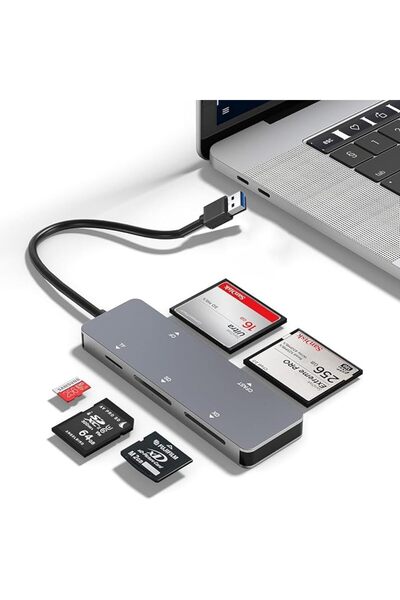 EXCEFORE قارئ بطاقات CFast، قارئ بطاقات USB 3.0 USB C CFast 2.0، محول بطاقة ذ...