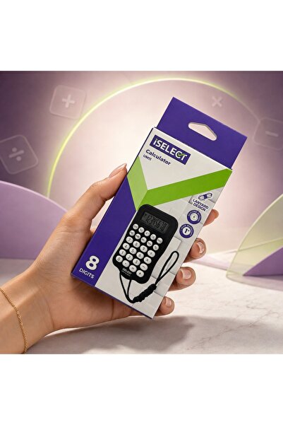 Deli Iselect Portable Calculator 8 Digit (Pocket Size)