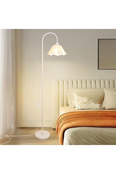 FLYPRO مصباح أرضي على شكل زهرة، إضاءة أرضية فريدة بذراع مرن، مصباح زاوية طويل...