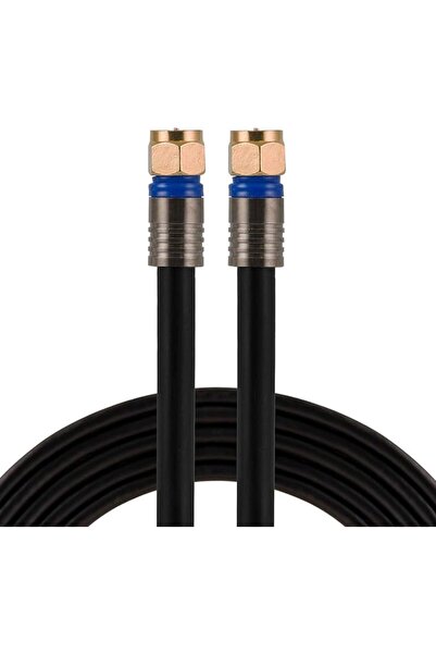 GE كابل محوري RG6، 25 قدمًا، موصلات من نوع F، كابل محوري رباعي الحماية، رقمي ...