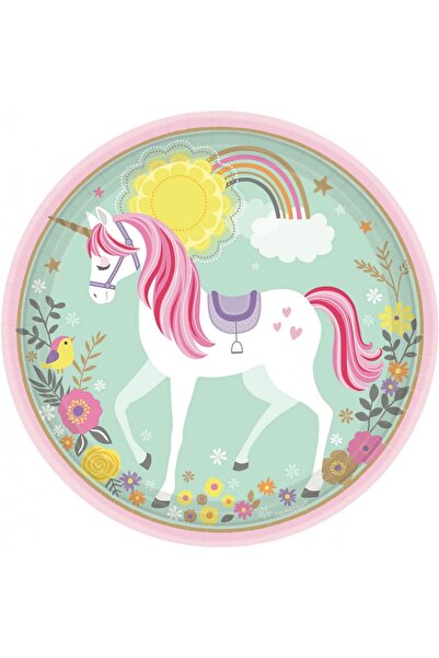 UNICORN Magical set de farfurii de hârtie 8 buc 22,9 cm