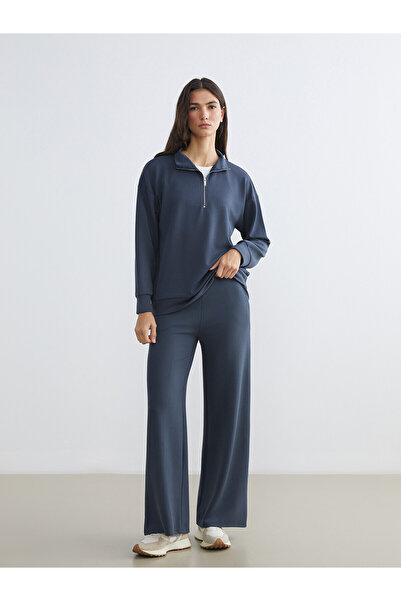 LC Waikiki Two Mt Shop Quality Lcw Everyday Navy Blue Interlock Plain Standar...