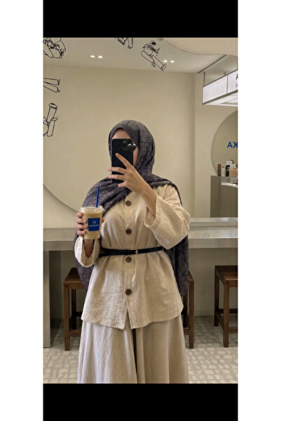 Elif Uysal Atelier Düğmeli,kimono gömlek & Çan kesim etek