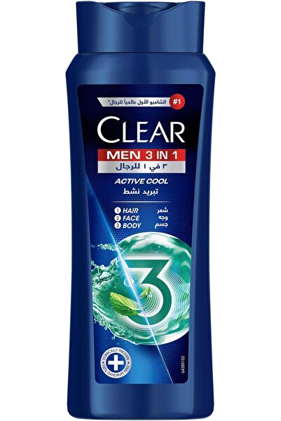 Clearprint Clear 3in1 Shampoo for men, anti dandruff shampoo for Hair, Face &...