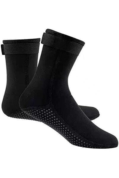 Generic 3mm Neoprene Water Socks, Anti-Slip Diving Boots with Straps, Quick-D...