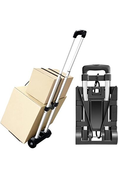GENERAL Folding Hand Truck Hand Cart Aluminum Alloy Tube Pull Rod Folding Car...