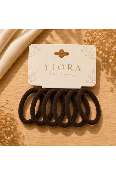 yiora مجموعة من 6 ربطات شعر ناعمة - تثبيت قوي لا يترك أثراً ولا يكسر الشعر ول...