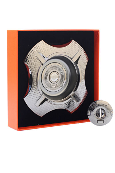 CONQUİSTADOR Küllük Kesici Gunmetal Puro seti