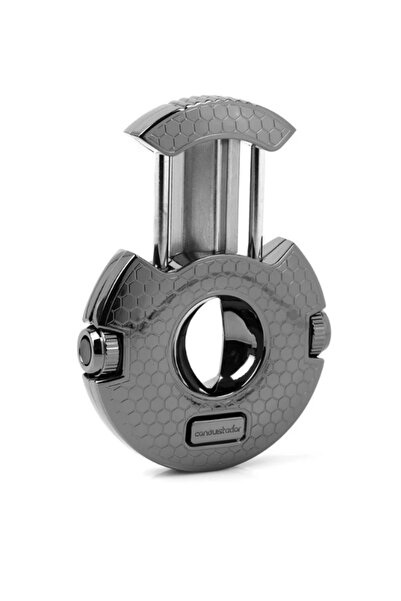 CONQUİSTADOR Küllük Kesici Gunmetal Puro seti