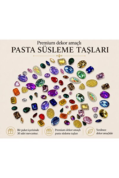 VS ACCESSORY Pasta Süsleme Taşı