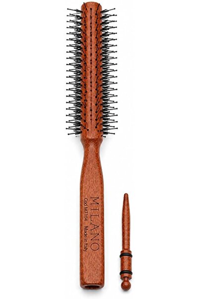 Generic Milano Professional Wooden Round Hair Brush M7184 with Detachable Sec...