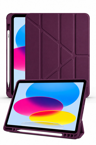 Auraks Galaxy Tab S9 Fe Plus/S10 Plus 12.4 İnç Uyumlu Uyku Modlu Kalem Bölmel...
