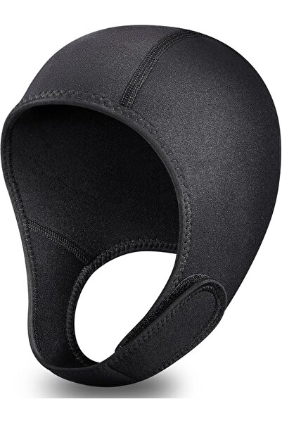 AZONEE 2Pcs Neoprene Diving Hood, 2.5mm Thermal Wetsuit Surf Cap with Chin St...