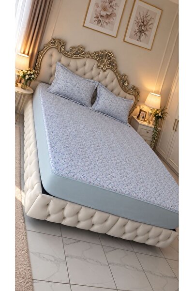 AHSEN TASARIM Tembel İşi̇ Bed Sheet Set, Quilted Fabric with Elastic Pad and ...