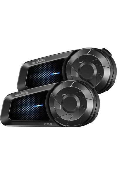 Fodsports FX-S Motorcycle Bluetooth Headset V5.4, 2-Way Helmet Intercom Commu...