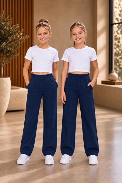 armicem Armikids Unisex Kids 2-Piece Pipe Leg Sweatpants with Front Stitching...
