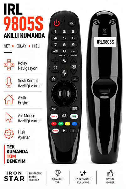 LG sesli kumanda / airmouse kumanda / sihirli kumanda muadili / Akıllı TV ses...