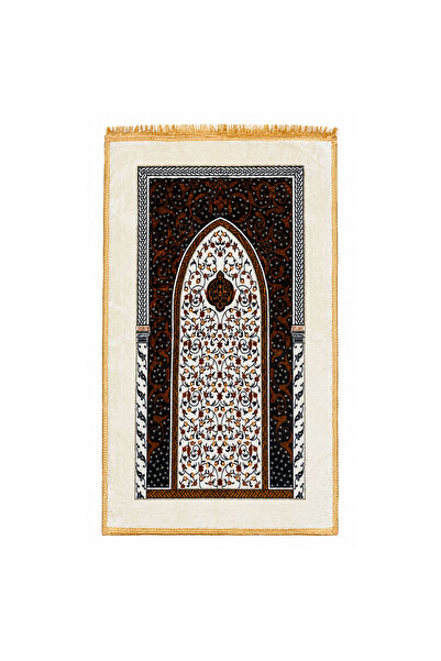Lacoz Premium Islamic Prayer Mat 70 x 110 cm Soft Comfortable Prayer Rug with...