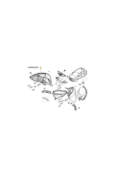 GENERİC 1 LAMPA SPATE DR SANDERO II FACELIFT Renault 265506147R