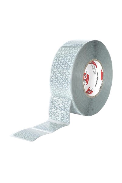 GENERİC 1 BANDA REFLECTORIZANTA SEGMENTATA REFLEXITE ORAFOL ALB 50MMX50M ECE ...