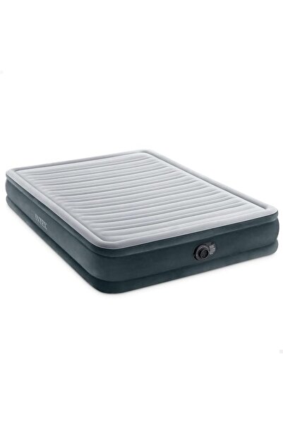 Intex Dura-Beam Comfort-Plush Mid-Rise Airbed with Fiber-Tech Technology, Lig...