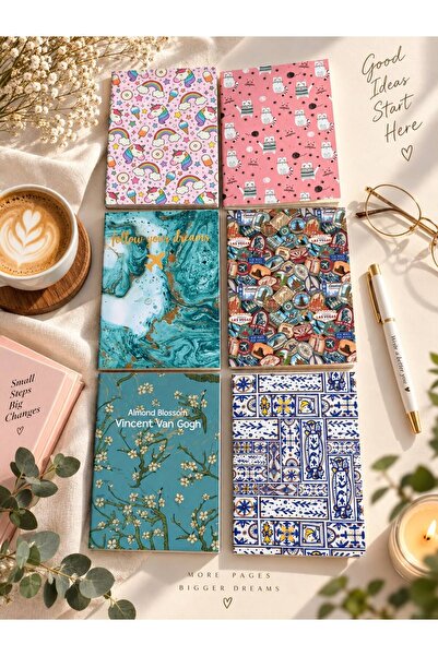 4nio 6'Lİ MİNİ NOT DEFTER SETİ
