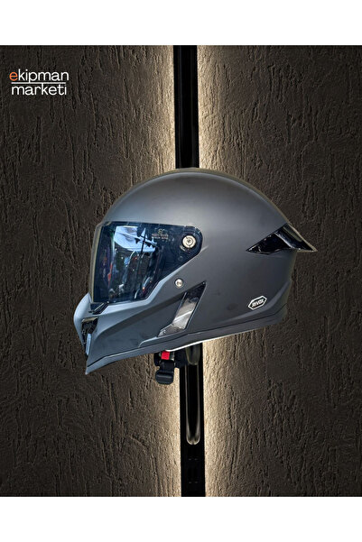 Rivox RX MAT SİYAH KASK SİYAH VİZÖR (+1 ŞEFFAF) VİZÖRLÜ