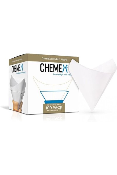 Chemex فلاتر قهوة ورقية سعة 6 أكواب، 100 قطعة