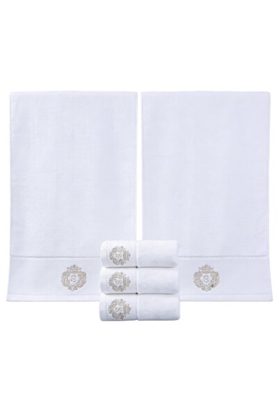 LOVEHOME Set of 5 S towels, LOVE HOME, 100% cotton, high absorption, quick dr...