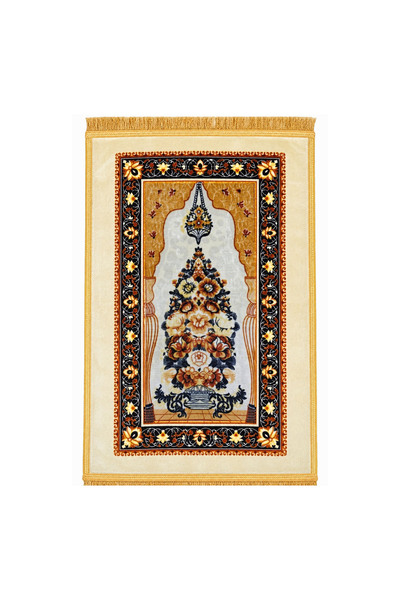 Lacoz Premium Islamic Prayer Mat 70 x 110 cm Soft Comfortable Prayer Rug with...
