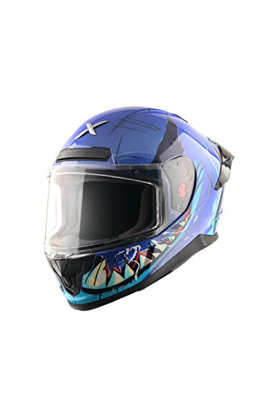 SABER SAVAGE-E METALLIC BLUE BLUE KASK