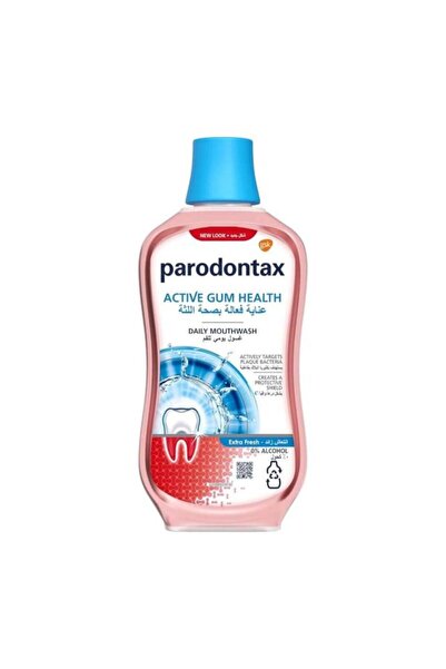 Toothpaste غسول الفم بارودونتكس أكتيف جام إكسترا فريش - 500 مل