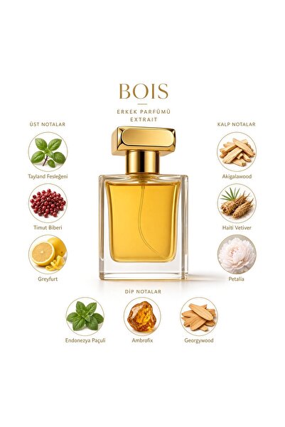 DOA KOZMETİK Bois 50ml | Erkek Parfümü Extrait | Odunsu Baharatlı Çok Kalıcı ...