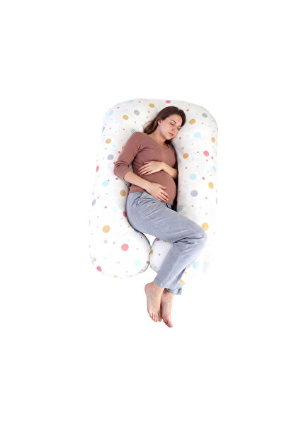 Moon Full Body Pregnancy Pillow – U-Shaped Maternity Support Pillow for Sleep...