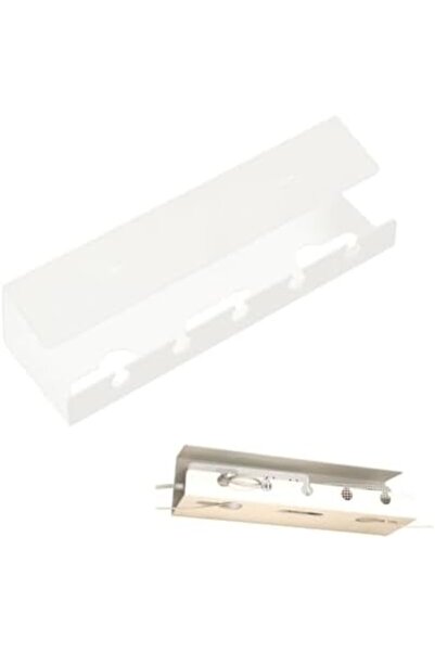 GENERAL Adhesive Cable Tray, No-Drill Power Strip Holder 40cm منظم أسلاك (White)