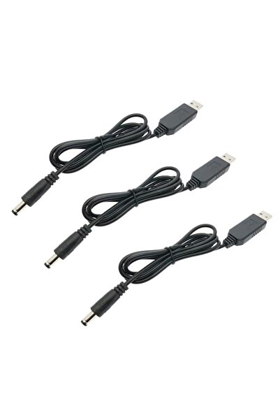 HiLetgo 3pcs USB to DC Convert Cable 5V to 12V Voltage Step-Up Cable Max Powe...
