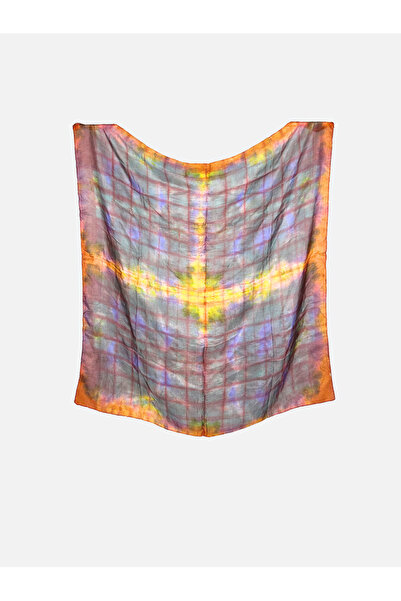 Batik Desenli İpek Fular