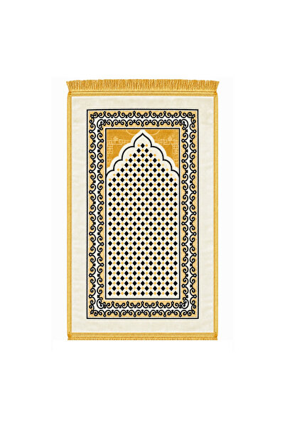 Lacoz Premium Islamic Prayer Mat 70 x 110 cm Soft Comfortable Prayer Rug with...
