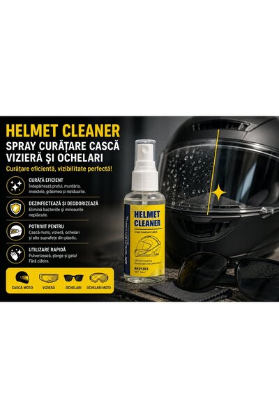 Breckner Germany Spray curatare casca moto, viziera si ochelari, Breckner Helmet Cleaner, 50 ml