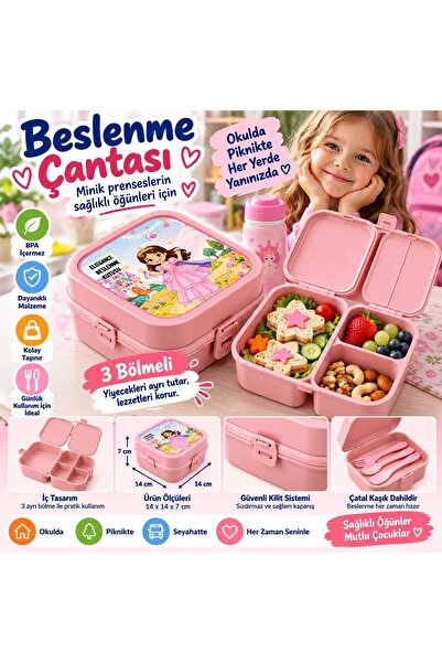 ASG BESLENME ÇANTASI 3 BÖLMELİ PBA İÇERMEYEN GIDA İLE UYUMLU BESLENME KUTUSU ...