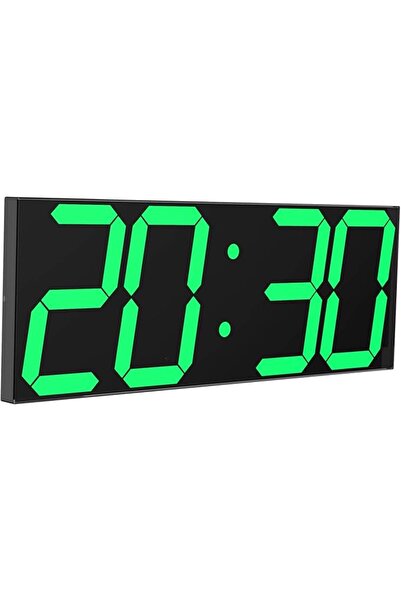 CHkosda ساعة حائط رقمية LED، ساعة حائط كبيرة الحجم بأرقام 6 بوصات، مع جهاز تح...