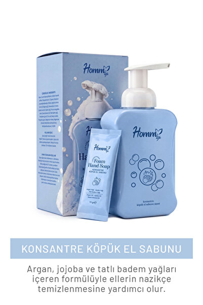 hommlife Köpük El Sabunu 10'Lu Set (500 Ml Köpük Yapıcı Şişe + 10 Adet Konsan...